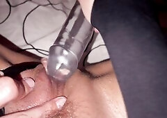 This babe wanted to bang and drilled herself hard with a rubber penis