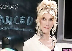 Kimmy Kimm free use fucked by teacher Gray Perrier while parent meeting