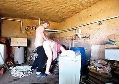 I banged a village bitch right in the barn where that babe was doing laundry. I approached her from behind and noticed that babe wasn't wearing p