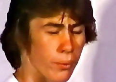 Vintage gay orgy movie in a garage