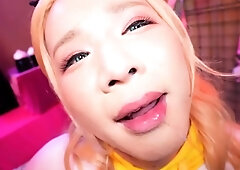 Wild Asian shemale having multiple cocks for her pleasure