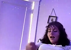 Summertime James jerking off on the bed