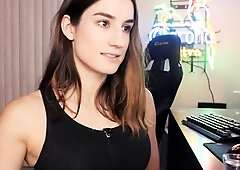 Shy brunette homemade amateur webcam teen