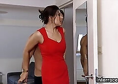 Italian MILF cougar tries to deny bf morning sex