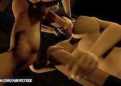 A Night With Yennefer & Ciri by SubjectXXX