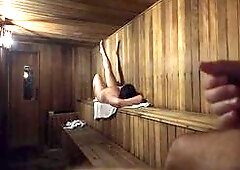 Cock Flash Public Sauna With Naked Milf She Helps Me