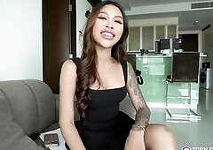 This breathtaking Oriental ladyboy looks so elegant and spruce in her constricted ebony costume. But as in a short time as we get alone, that babe beg