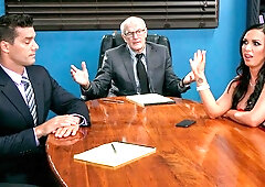 Hardcore interracial foursome with a big-boobed model Nikki Benz