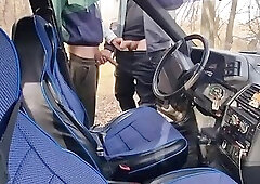 Hard Cruise Slut Stranger Fights Daddy's Big Cock on the Track