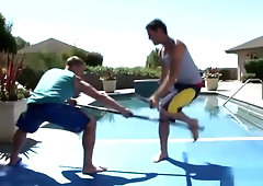 Assfucked jock drilled on all fours