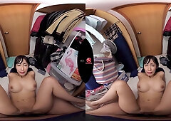 Tempting asian MILF VR horny sex video