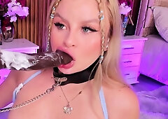 Lola Angellxâs Deepthroat: Sexy Blonde Takes Fuck