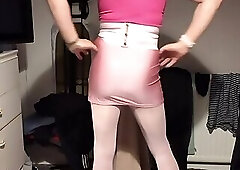 Pink pantyhose