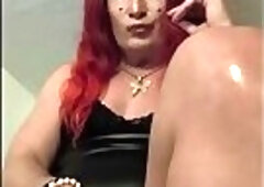 Redhead loves her Toy