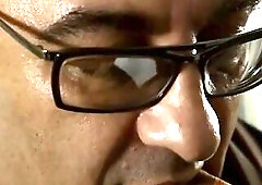 Dad Smokin' Cigar As The Maid Sucks His Dick