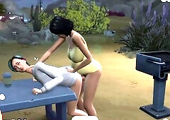 Sex in a park!