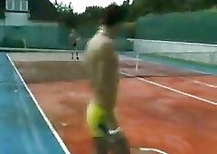 Horny Tennis Players Doing It In Public