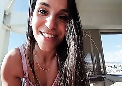 Still concupiscent after three-some Danika rides and get pounded from chubby large cock hard fast screw and large load