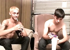 Porno gay, fleshlight, cock stroking