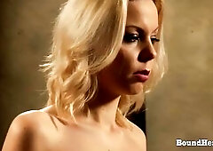 Bound Up Lesbo In Prison Masturbates Untill Climax