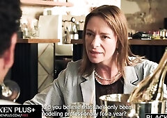 BLACKED Charming Duet Stefany Kyler And Lia Lin Take On Jason Luv's Giant BBC