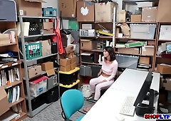 Brunette Got Fucked For Stealing - Natalie Red And Kat Arina