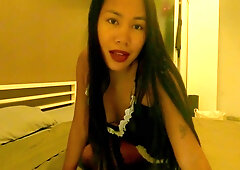 Hot Asian Maid Susy Sky Humping The Pillow Secretly