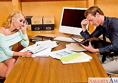 Cutie blonde Aaliyah Love gets nicely fucked in the doggy style pose