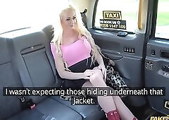 Cindy sucks an English cock in the cab