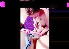 Chastity cage and intense anal stretching for sissy training