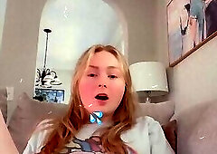 Shy cums like a fountain