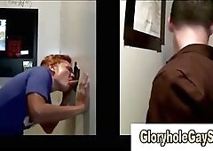 Hungry gay eats dick