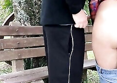 Mad anal sex in a public park