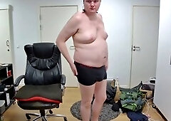 Solo video featuring Kresser1995dk21 in lingerie and stockings