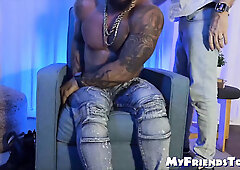 Muscular Maximus got into an intense foot tickling torment by a bushy guy