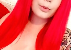 Hot Busty Webcam Babe Masturbate Solo
