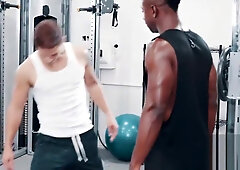 NOIR MALE Alone 2Gether in Gym? Eat Fuck that HOT ASS