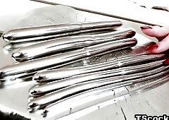 TS Lianna Lawson playing with her knob