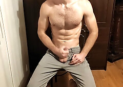 Look My Feet And Big Cock While It Cums Moaning