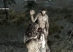 2 biggest giants  - cg monster porno, Porno Game