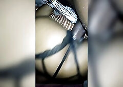 Homemade black trying not to get caught