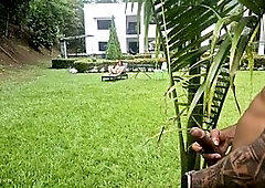 Voyeuristic gardener roughly bangs his concupiscent boss outdoors - Brandon Cruz & Alejandra Palacios