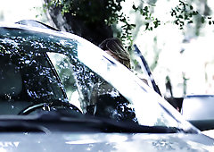 Aroused bald stud eats wet pussy belonged to horny bitch Whitney Wright