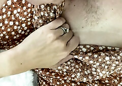 Close up solo beauty toying ass