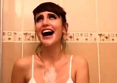 Amateur striptease and Solo masturbation