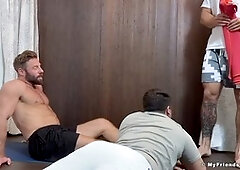Foot fetish fun with muscular gays having a wild time