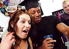 Moka Mora, Dolly Leigh and Melissa Moore are having group sex with some students, in their dorm