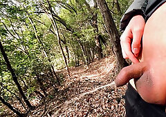 Public pee, amateur woods, boy small penis
