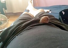 Man masturbating, finger-tickling, chilean