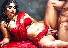 Steamy secret affair with a sultry aunty Deosarth getting her intimate parts drilled